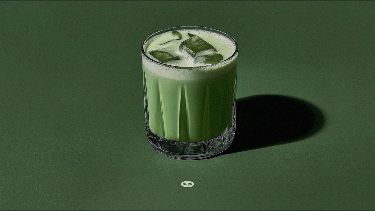 2. matcha latte, green