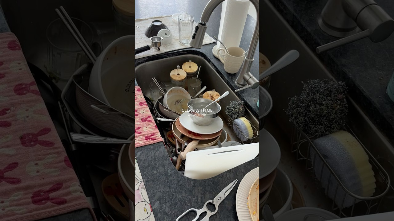 Best feeling after a trip is coming home to a clean house 🧼✨ 