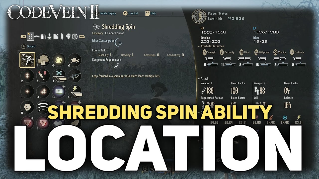 Code Vein 2 - How To Get Shredding Spin Attack