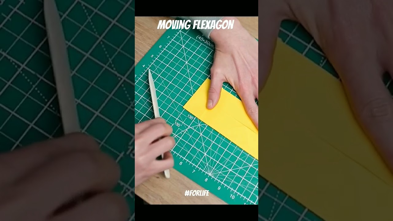 How To Make a Paper MOVING FLEXAGON - This Toy Moves Forever! stress relief origami #forlife