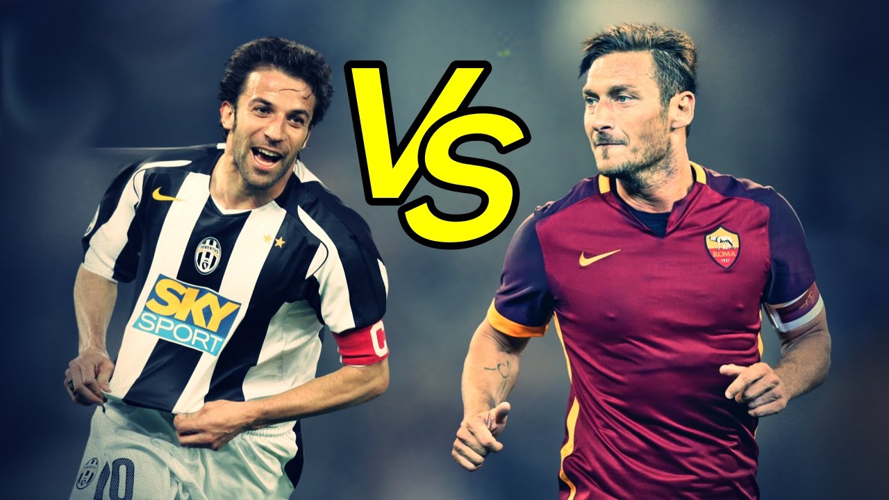 Totti Vs Del Piero - Epic Goals Show | Totti contro Del Piero, Gol piu Belli HD