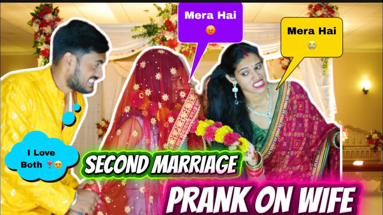 Second marriage prank on wife 🤪Prank Goes Extremely Wrong 😱Prank On Wife 😂Simran Bhaskar 