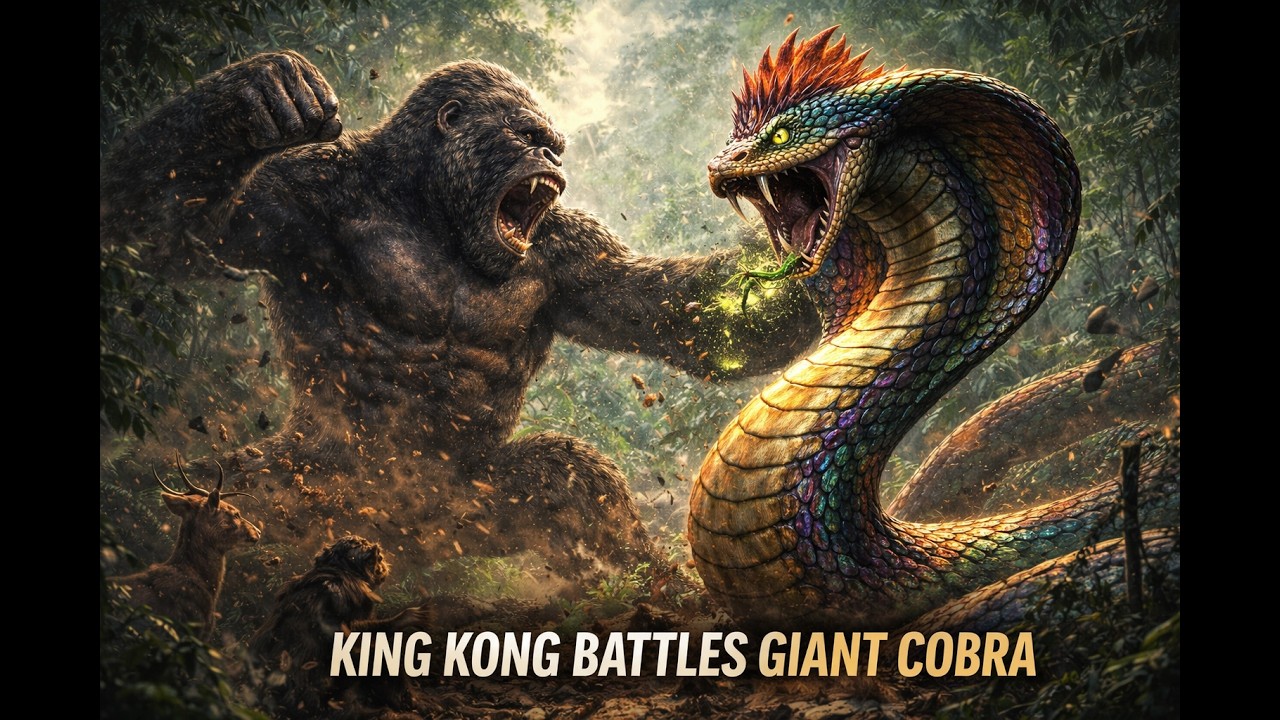 KING KONG VS GIANT SERPENT 🦍🐍🔥