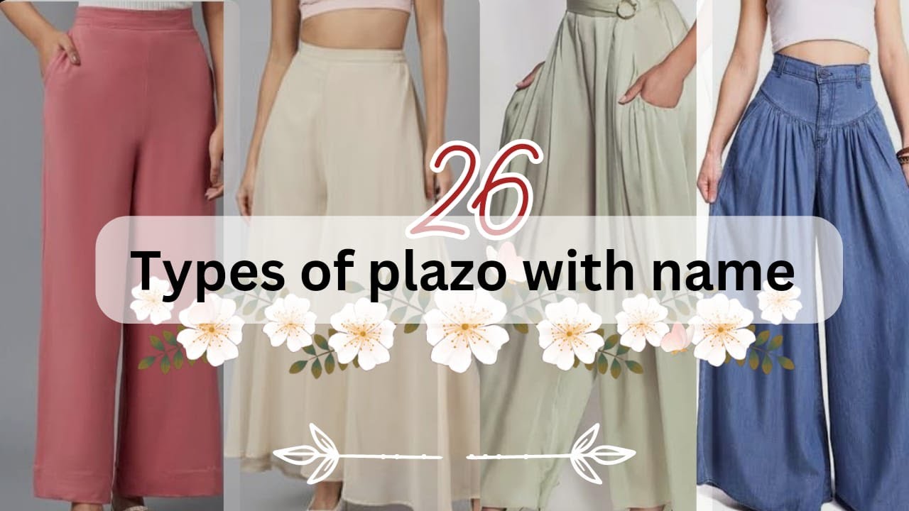 26 Types of palazzo with Names|Different types of plazo with Names|Latest plazopantdesign2023#meesho