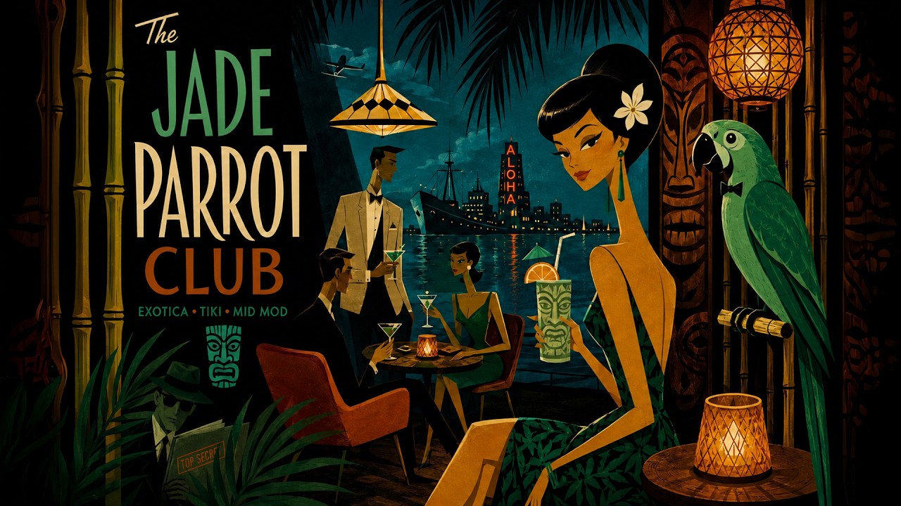 Espionage at the Jade Parrot Club 60s tiki Lounge music