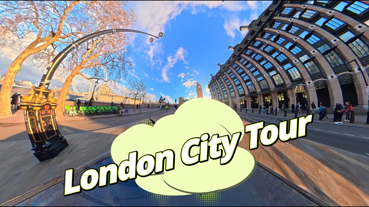 Unique Views of Central Capital London City of England UK. (Time Lapse)