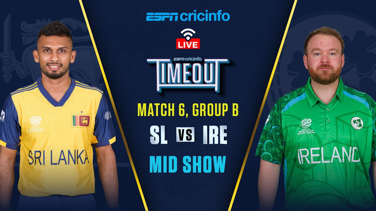 Sri Lanka held to modest total by Ireland - Live Mid-Innings Show | #t20worldcup2026