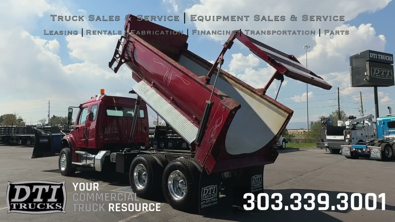 **SOLD** Freightliner M2 Tandem Rock Box Plow Truck!