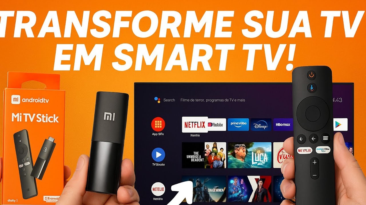Transforme sua TV em Smartv, com Mi Stick tv 4k! 
