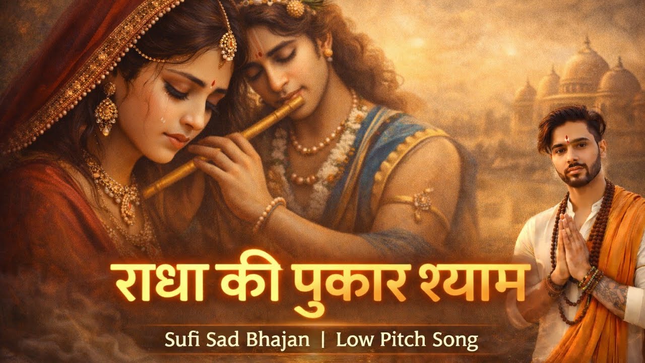 राधा की पुकार श्याम | Sufi Sad Bhajan | Low Pitch Song | Radha Krishna