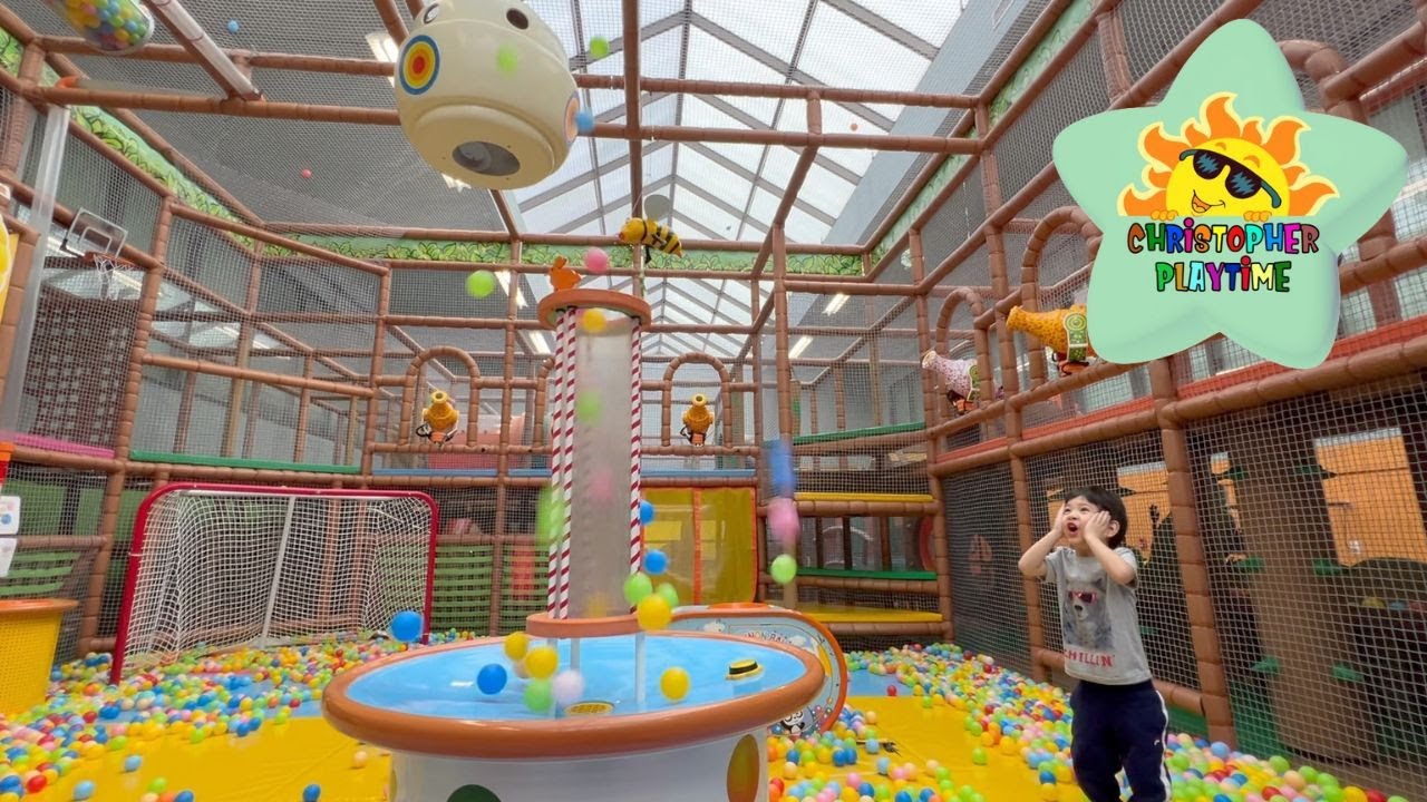 Christopher plays in Indoor Treehouse Playground | Calgary Alberta Canada