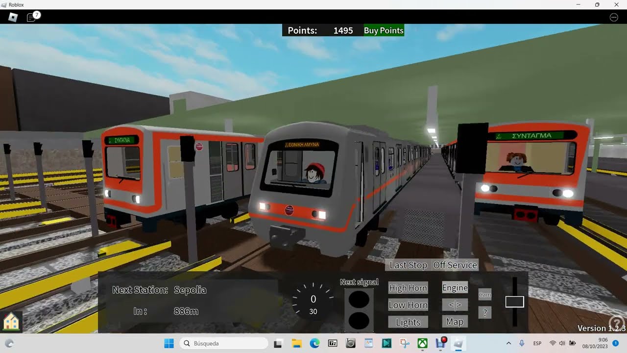 🥈Roblox transport simulator. Viaje desde Sepolia hasta Ethniki Amyna. Parte 1