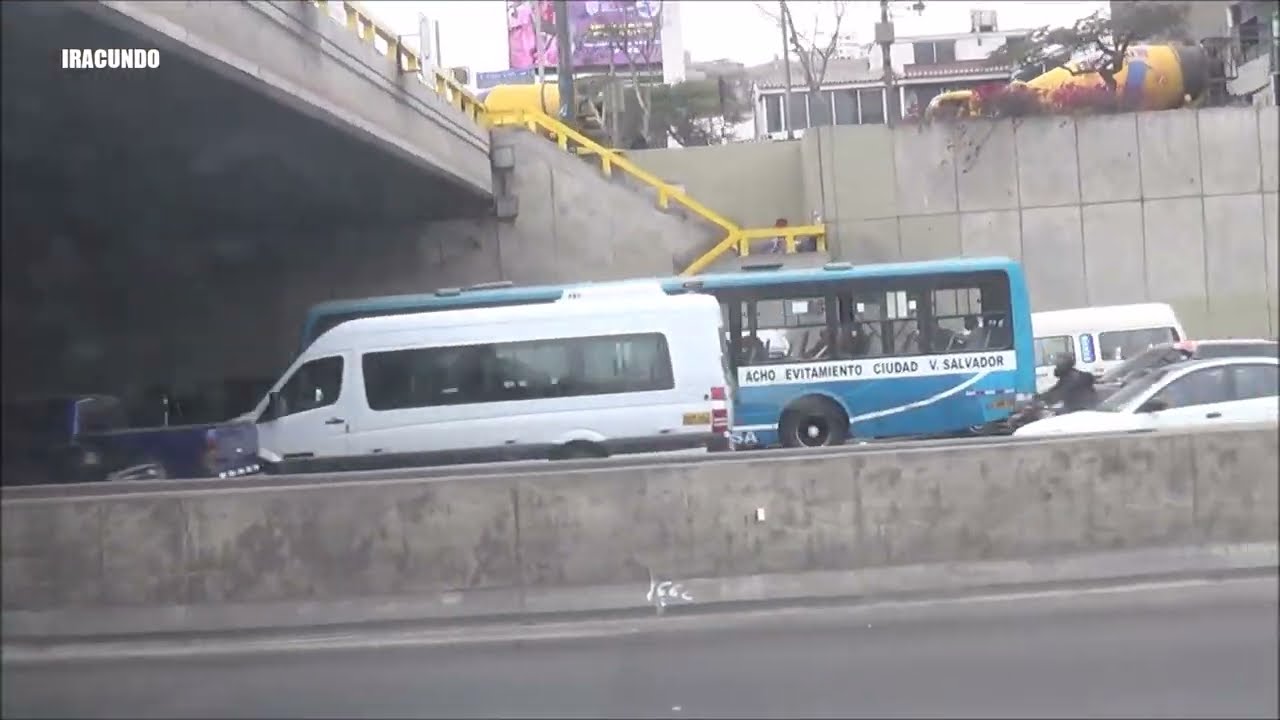 Viajando en la empresa de transportes  ETUCHISA - Ruta 1806 por la Panamericana Sur  llegando a SJM.