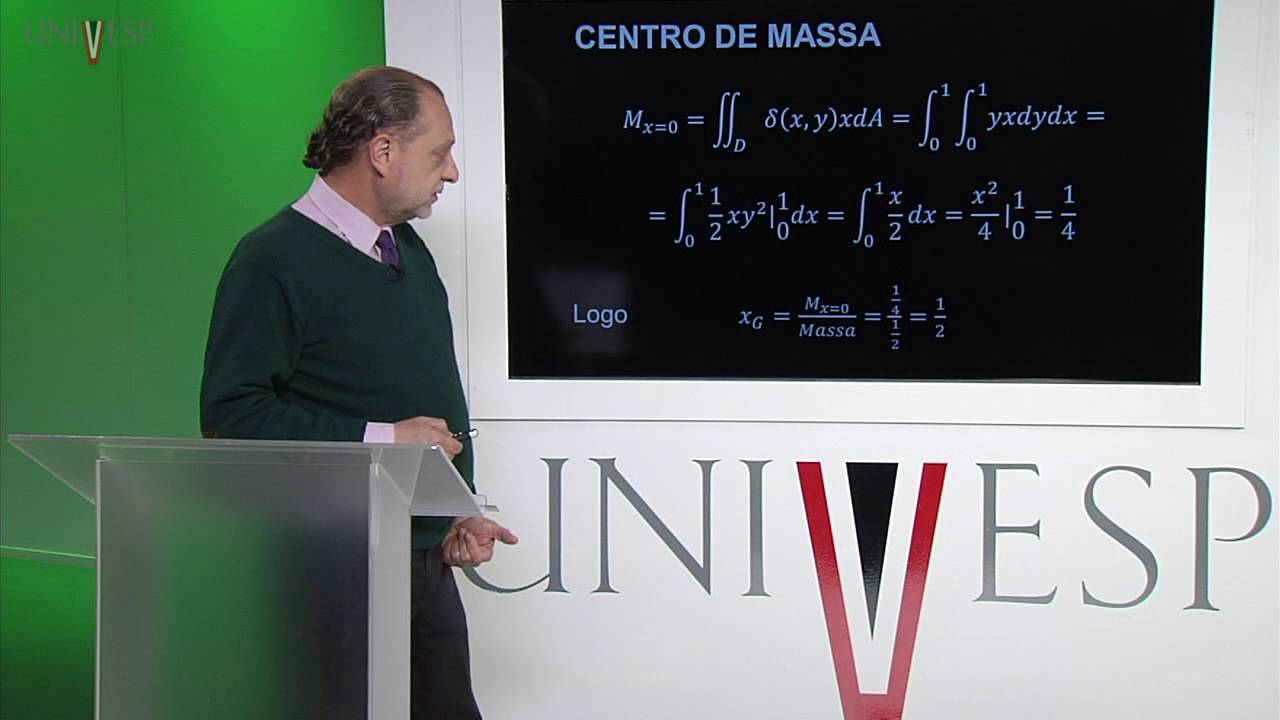 Cálculo II - Aula 24 - Centro de massa
