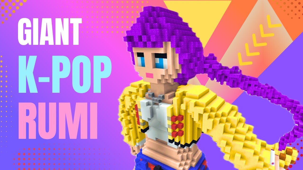 Minecraft’s BIGGEST Rumi K-Pop Demon Hunter Statue!💜
