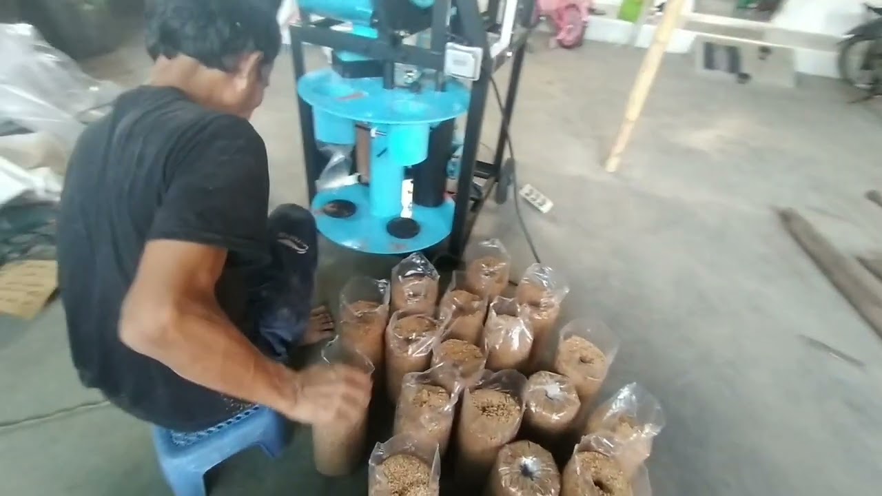 Mesin press Biru Muda