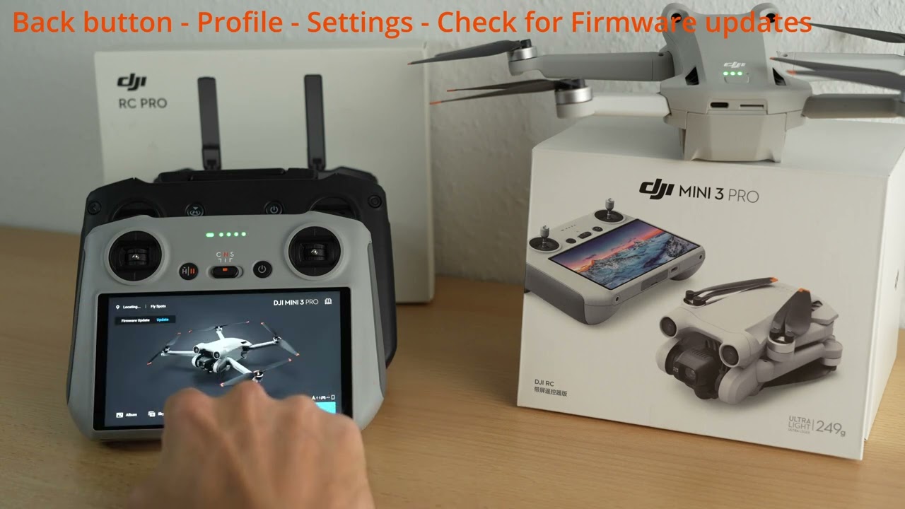 How to update the DJI Mini 3 Pro & RC Controller Firmware - Fast & Easy Tutorial
