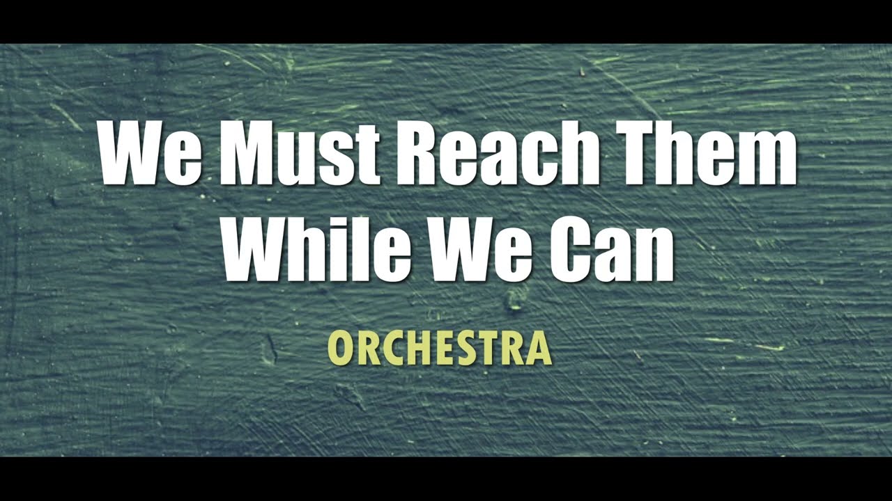We Must Reach Them While We Can ORCHESTRA