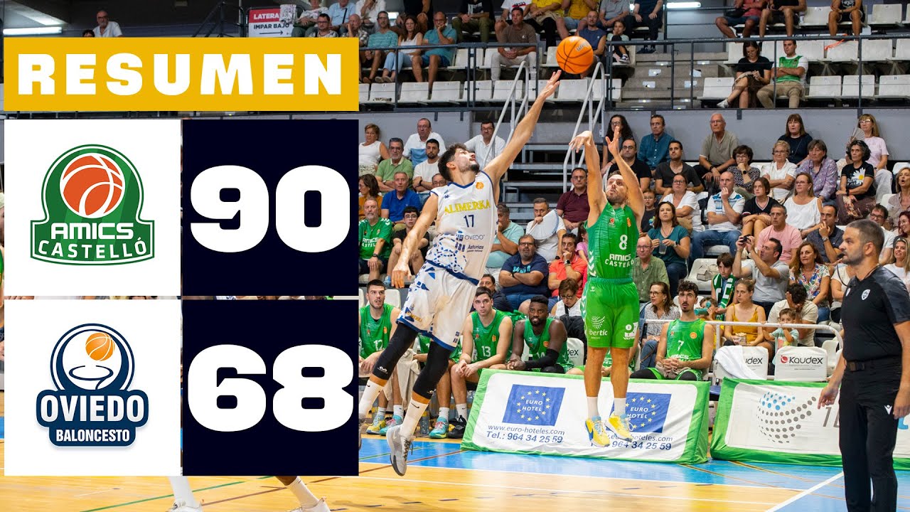 AMICS CASTELLÓ 90-68 ALIMERKA OVIEDO | RESUMEN PRIMERA FEB