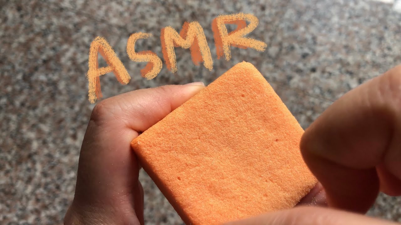 ASMR lofi-Scratching Tapping Patting and Touching-Hard Foam Block -No talking