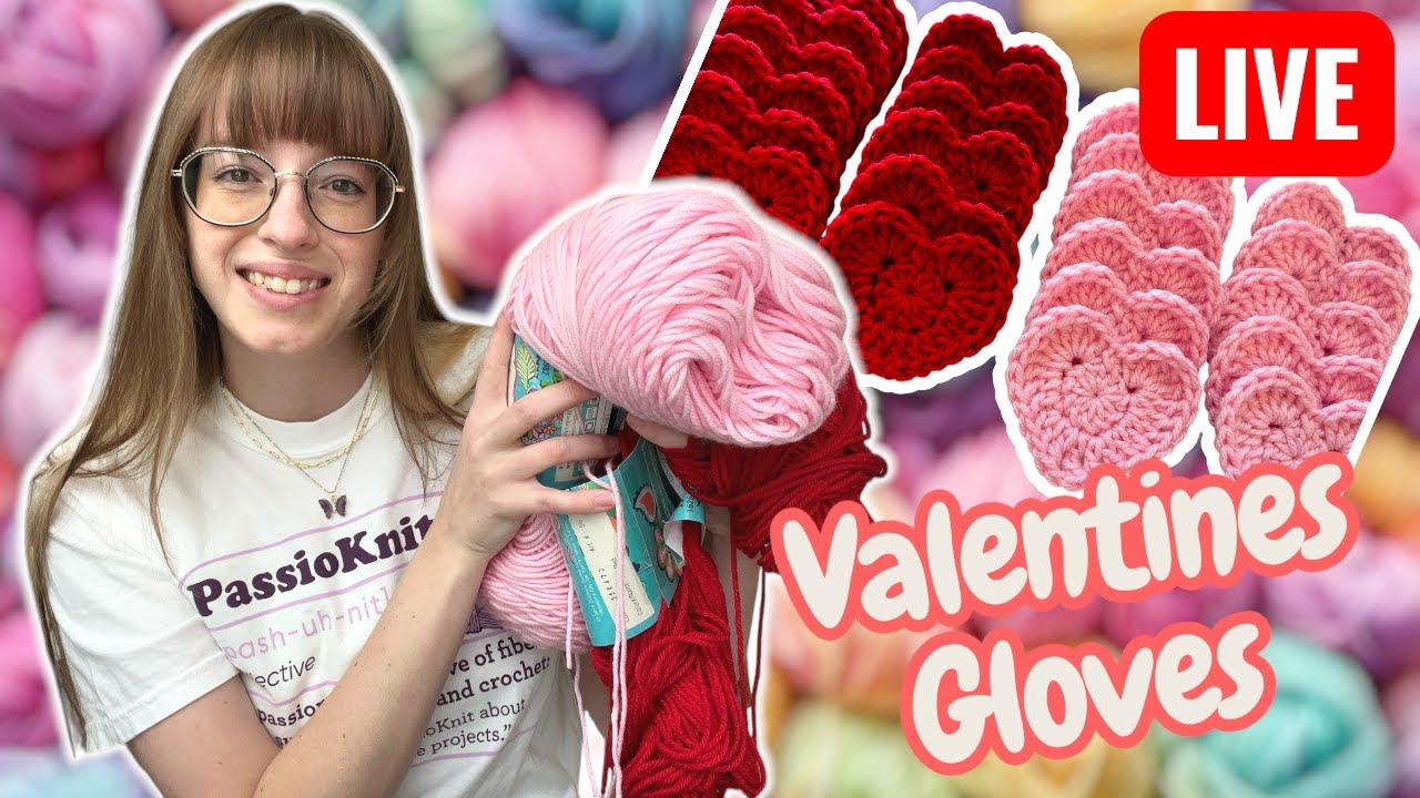 Trying Heart Fingerless Gloves LIVE 1/21/25