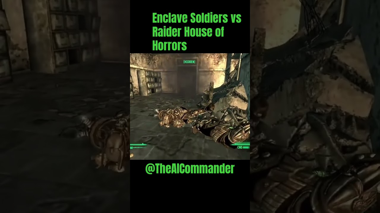 Enclave vs Raider House of Horrors #fallout3