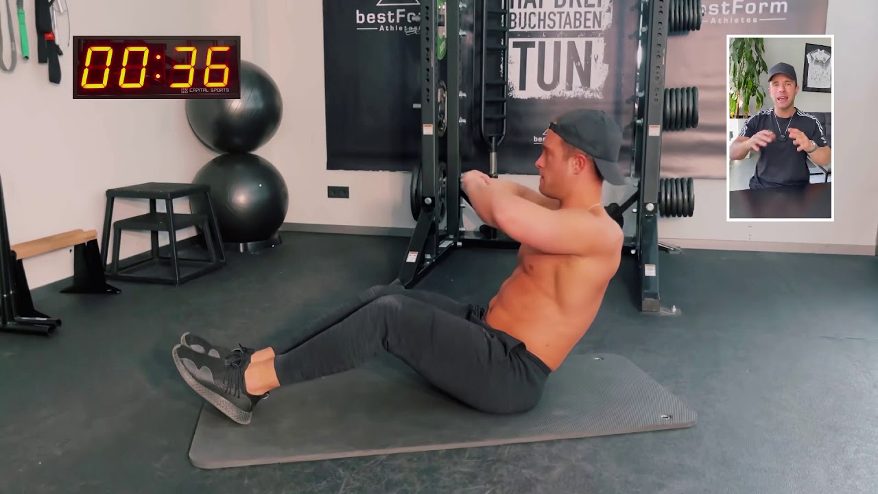 DAS PERFEKTE SIXPACK WORKOUT (NO EQUIPMENT, HOMEWORKOUT)