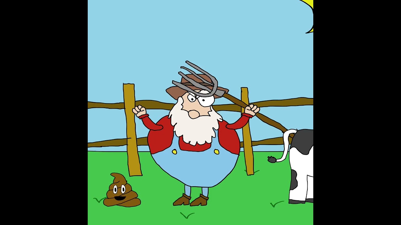 Farmer 🧑&zwj;🌾 Uses Cow 🐄 Poop 💩 to Fertilize his Garden 🪴