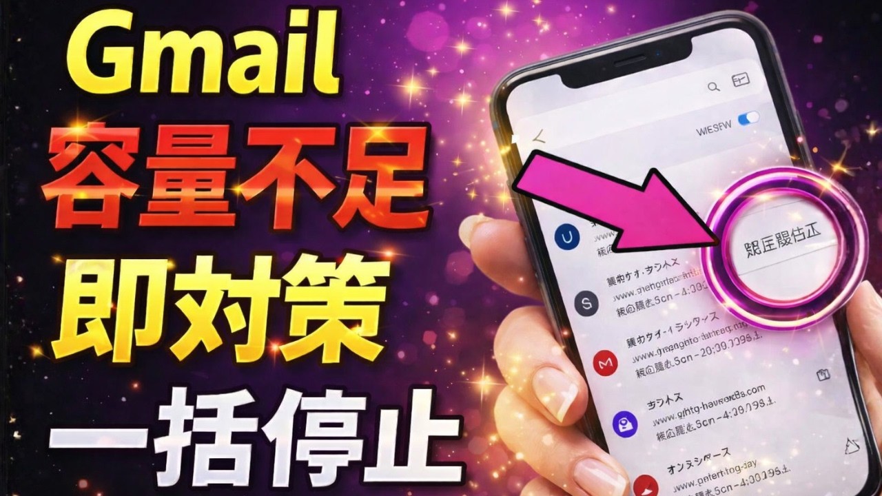 Gmail容量不足を解消 15GBを守る一括削除と配信停止管理