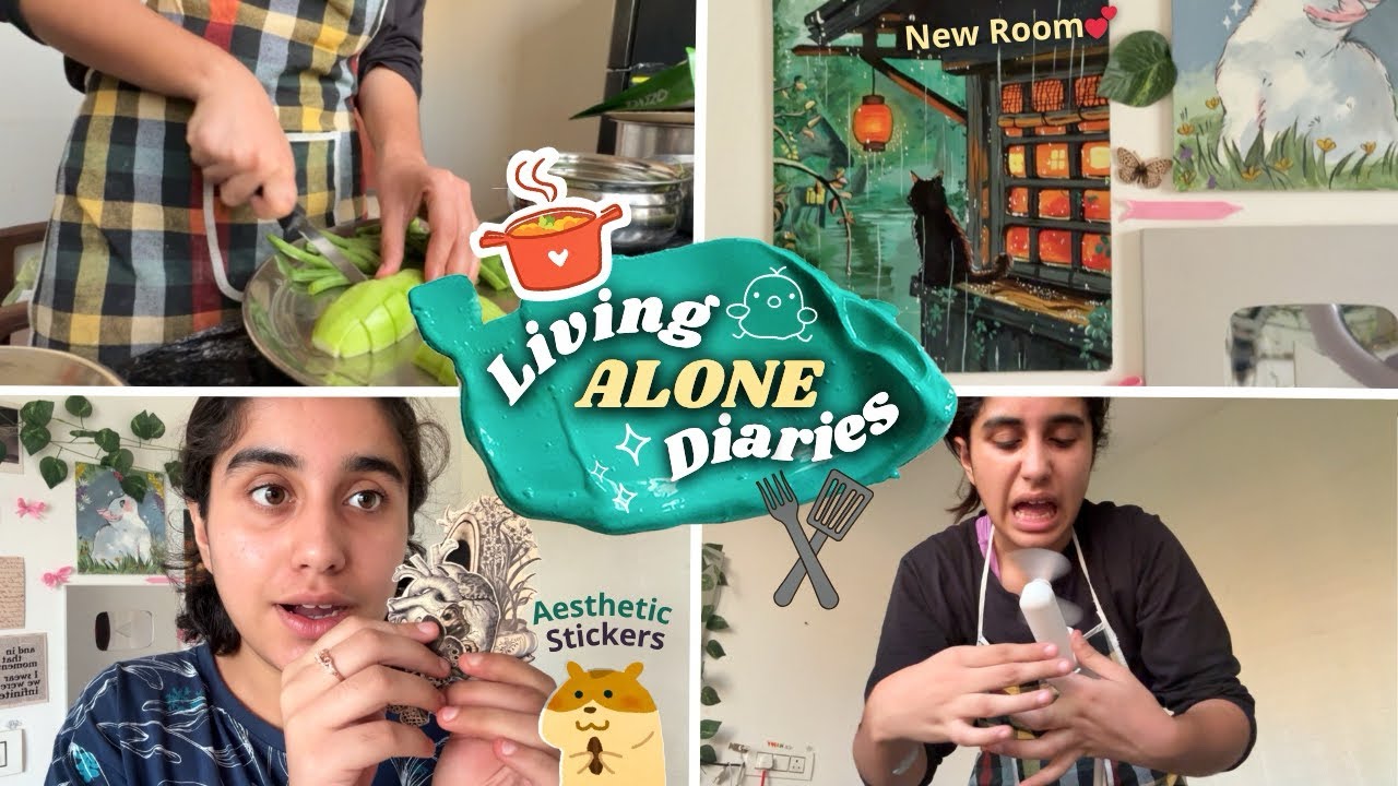 New Room Makeover 🛋 + Cozy Cooking 🍜 | Living Alone Diaries 💕