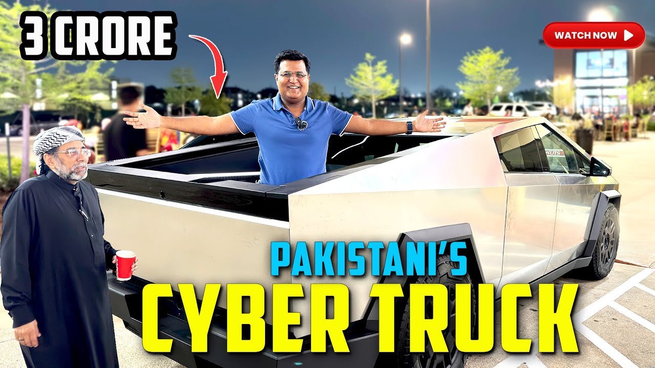 Pakistani Businessman got Tesla Cyber Truck in USA | Ajooba hai yaar 😱