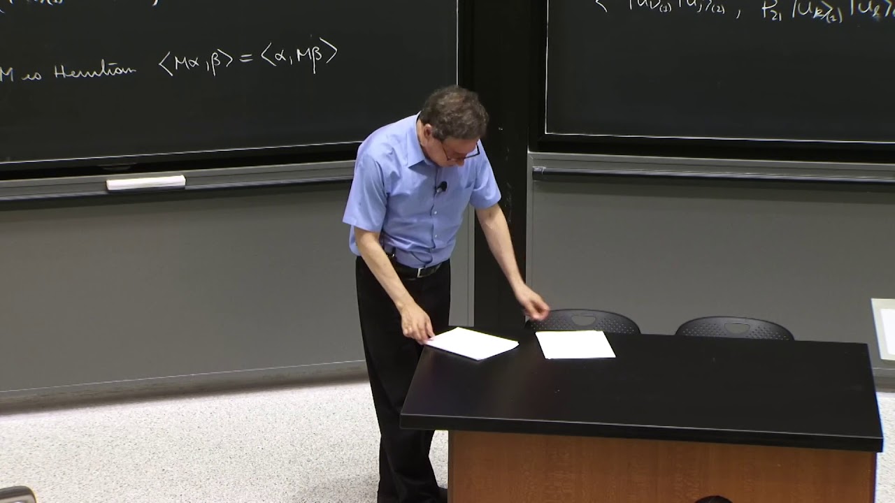 L23.1 Permutation operators and projectors for two particles