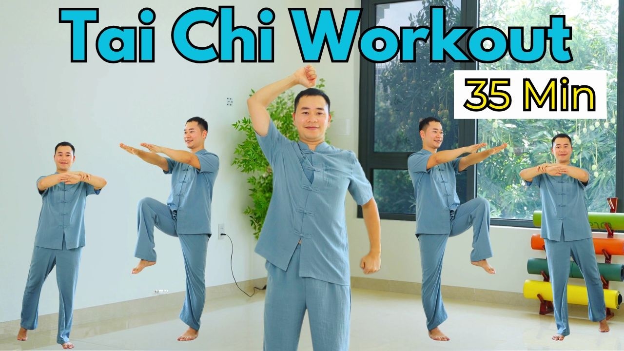 35-Min Gentle Tai Chi 🌿 Full Body Fat Burn & Anti-Aging Workout for 50+