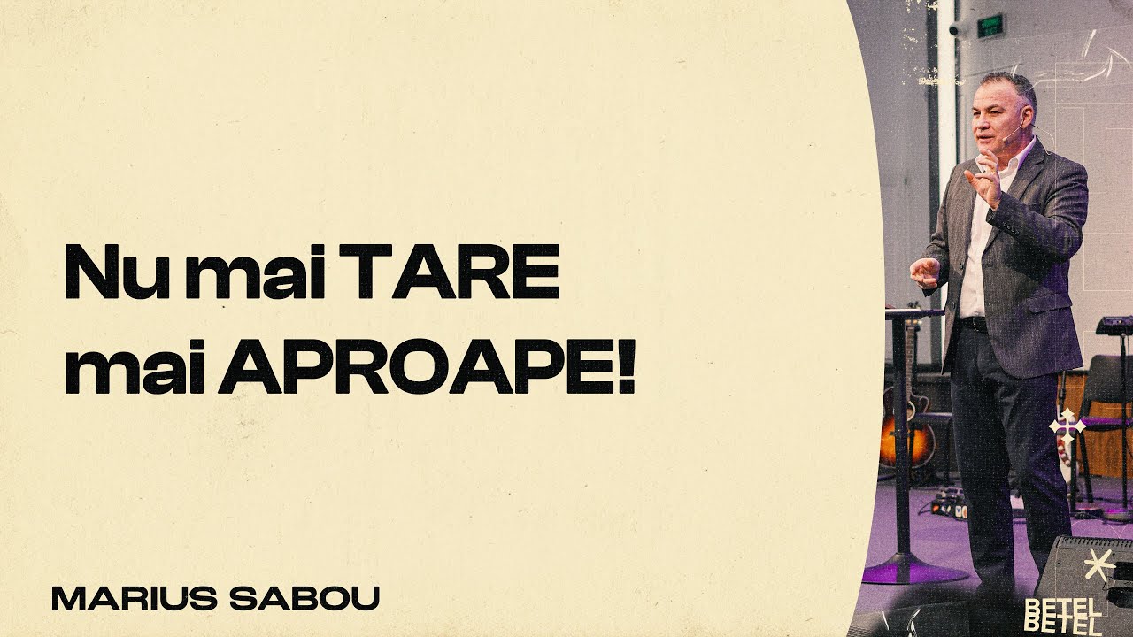Program Complet | Nu mai tare, mai Aproape! | Marius Sabou |  25 IAN | 18:00