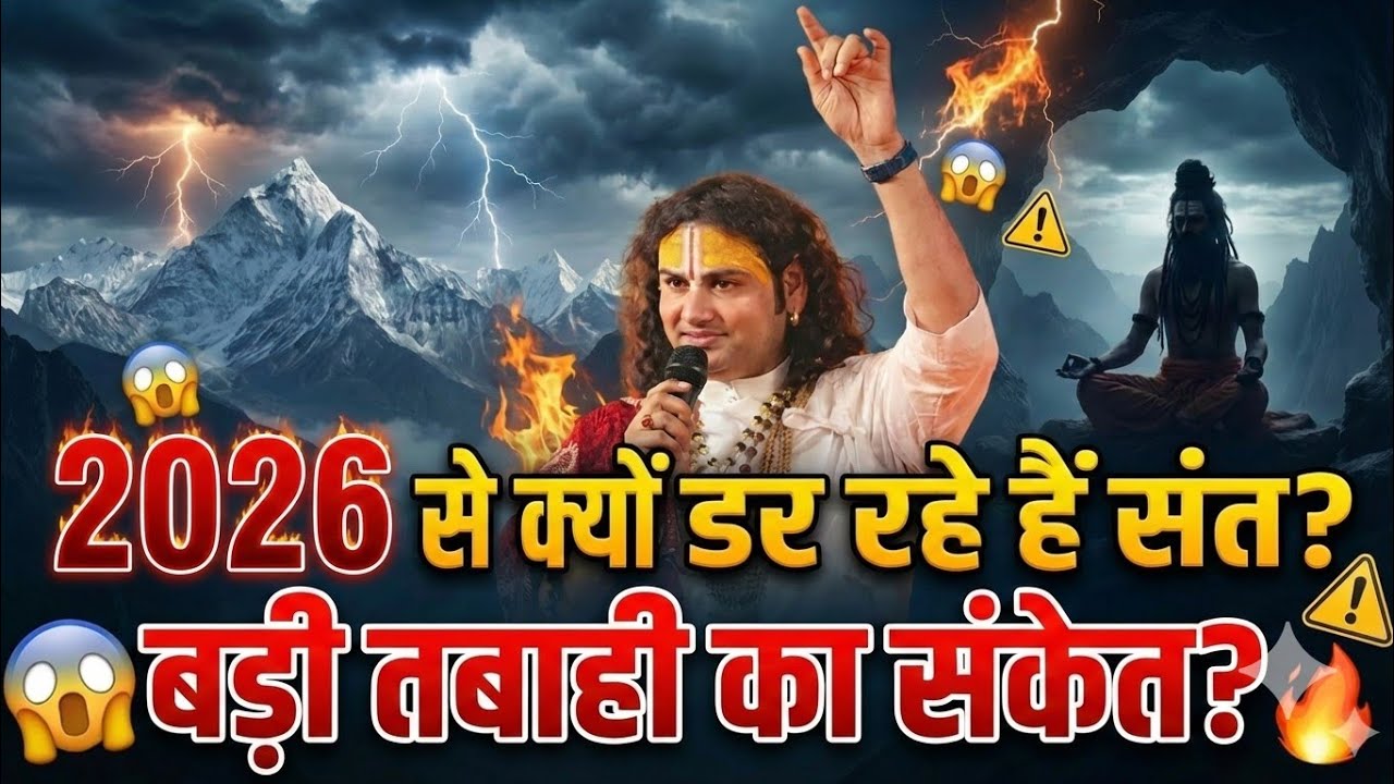 😱2026 से क्यों डर रहे हैं संत? जानिए पूरा सच” क्या आने वाली है बड़ी तबाही?” !! Aniruddh Aacharya !!