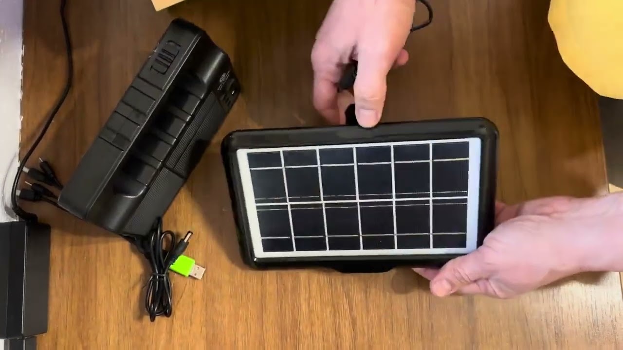 Переносная Солнечная Станция Мощный Фонарь Powerbank От Солнечной Батареи EP 0138