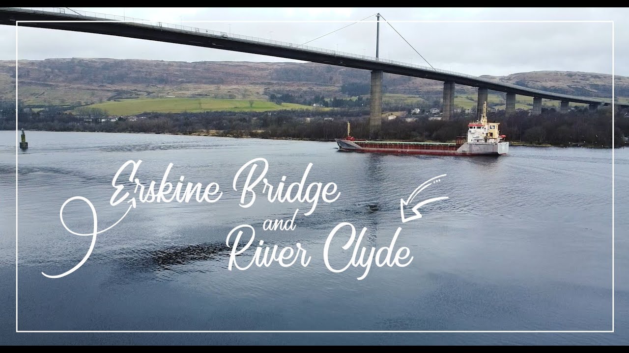 Pierwszy lot dronem | Erskine Bridge & River Clyde | SCOTLAND | Drone Footage | Szkocja