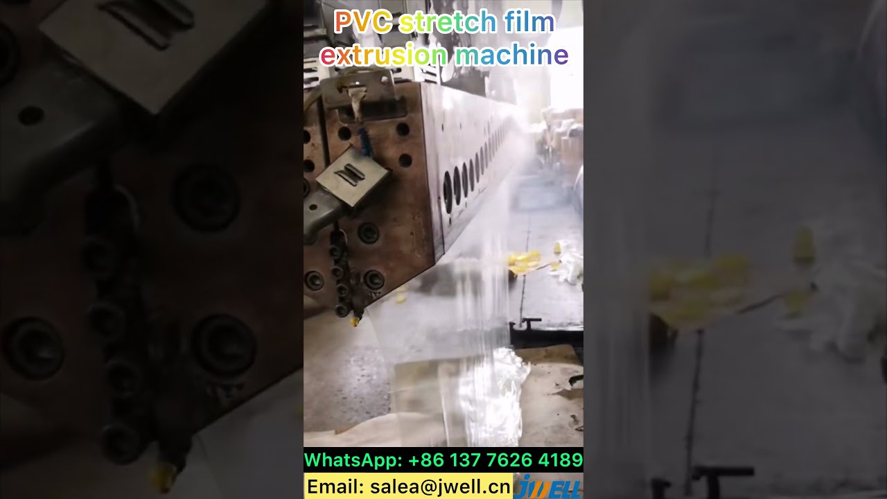PVC stretch film extrusion machine 4------0086 137 7626 4189  #extruder #extrusion #stretchfilm