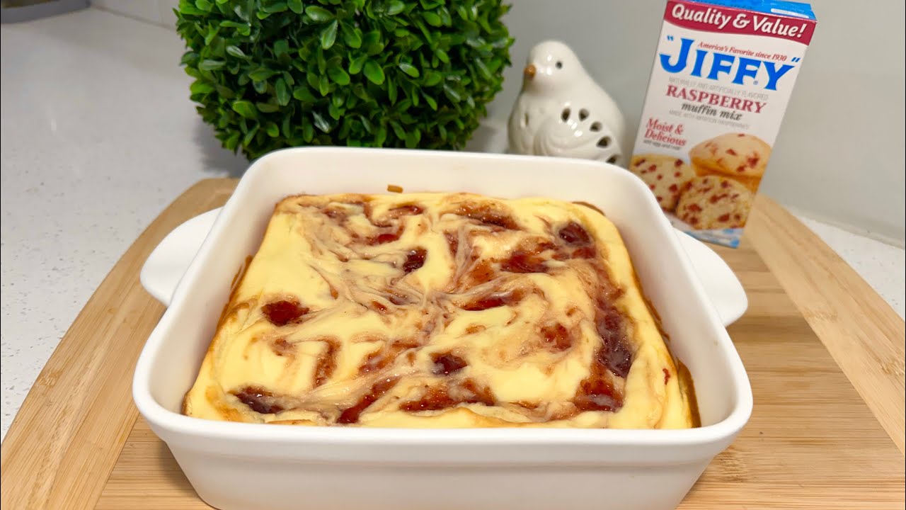 Raspberry Muffin Mix Cheesecake Bars | Easy Dessert You'll Love!