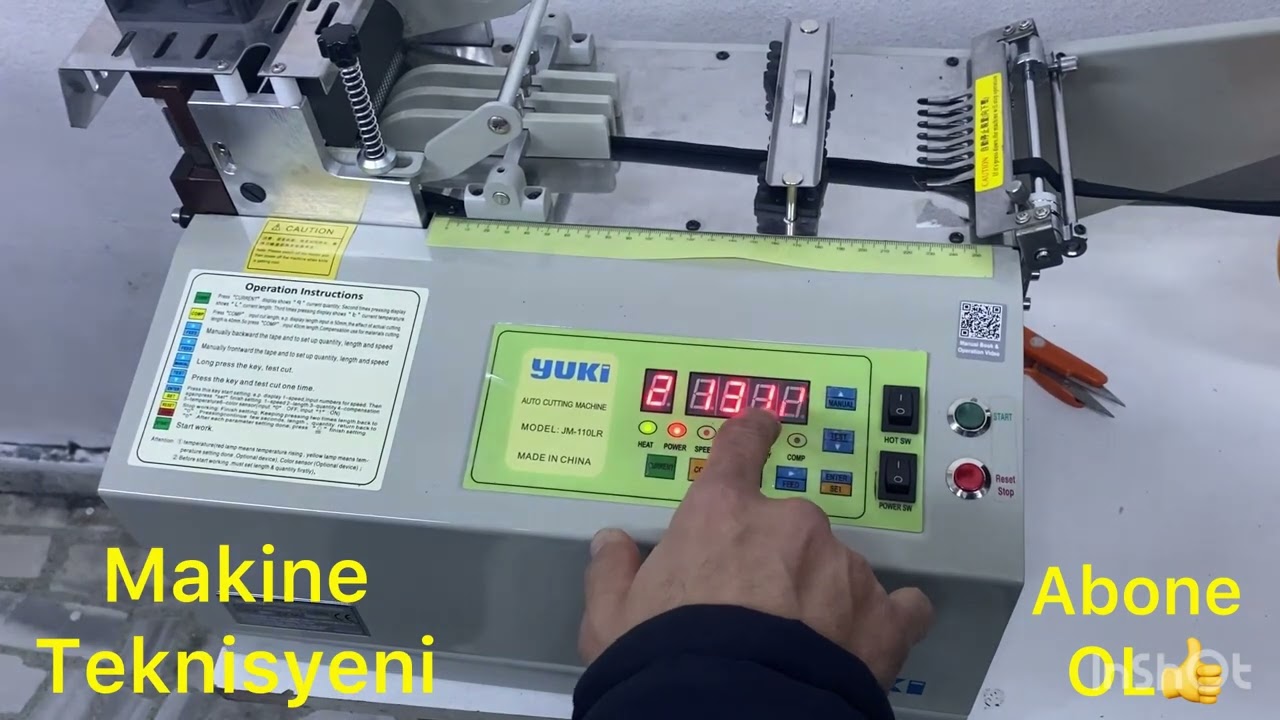 Kordon kesme makinası 