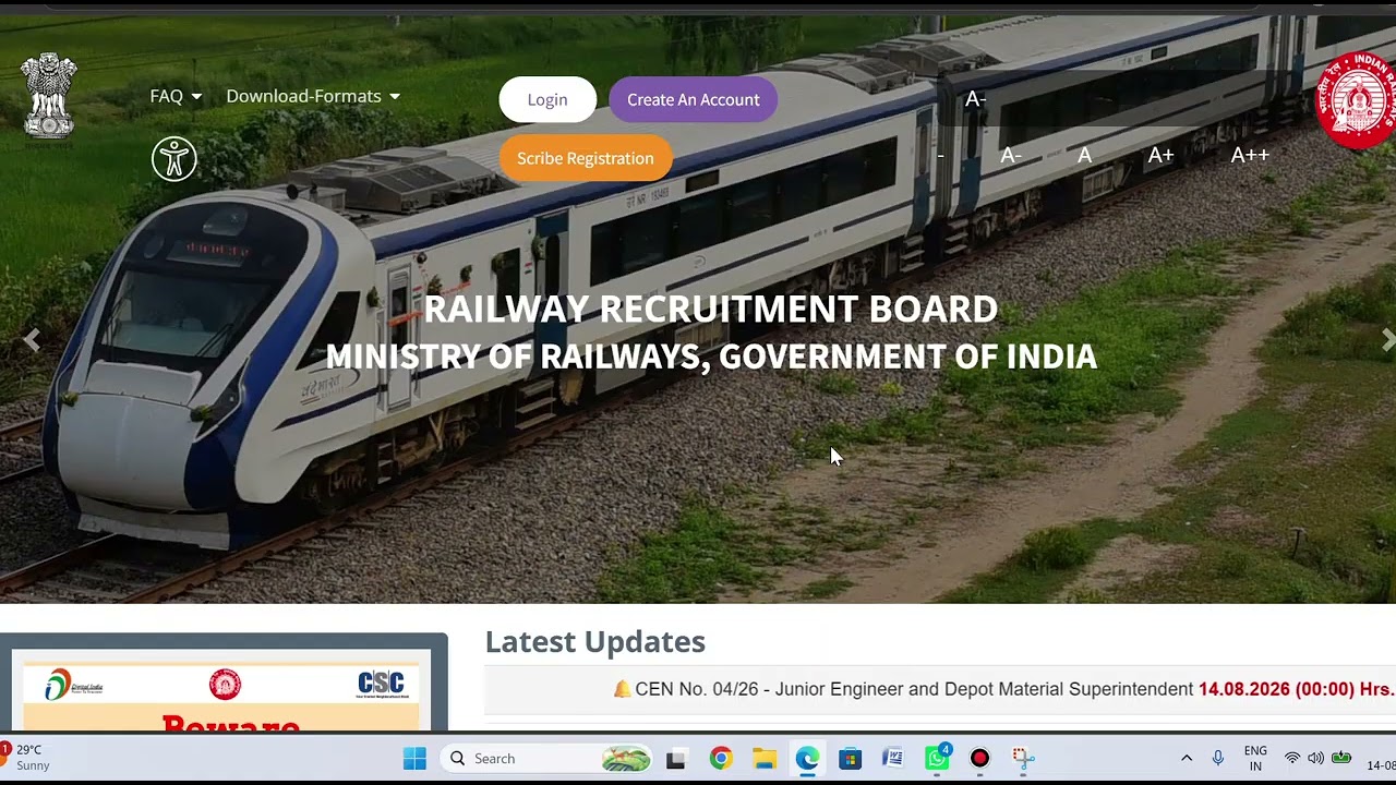 3993 VACANT RAILWAY JOB POSTS: ONLINE APPLICATION FOR 2026 JE RECRUITMENT