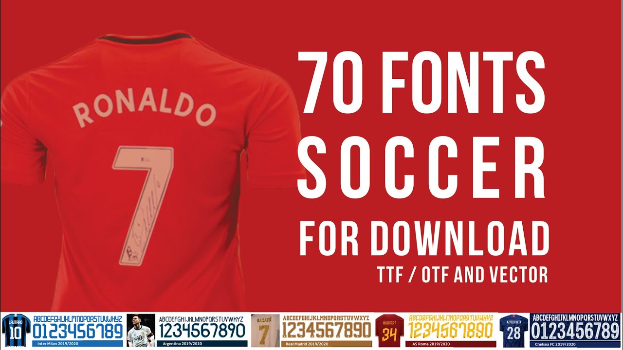 70 FONTS SOCCER FOR DOWLOADS  /  70 FONTES DE FUTEBOL PARA DOWNLOADS #footboall #soccer #fonts #