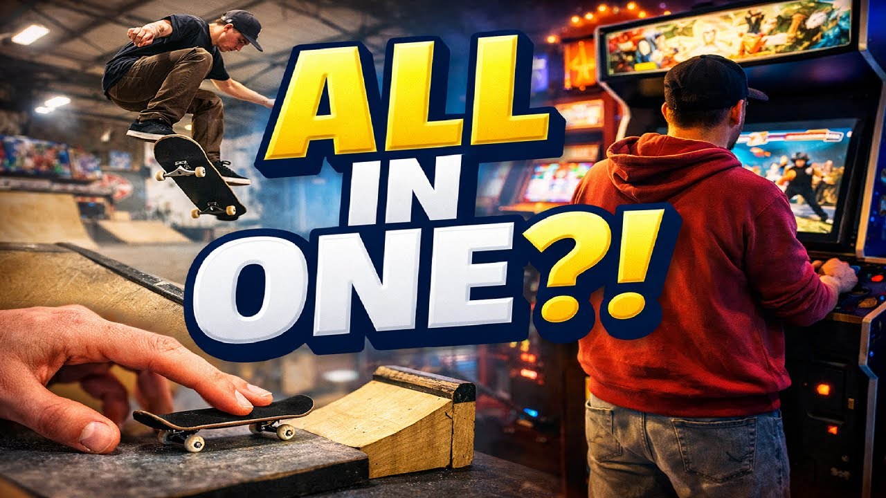 Skateboarding, Fingerboarding & Arcade Games Under One Roof!