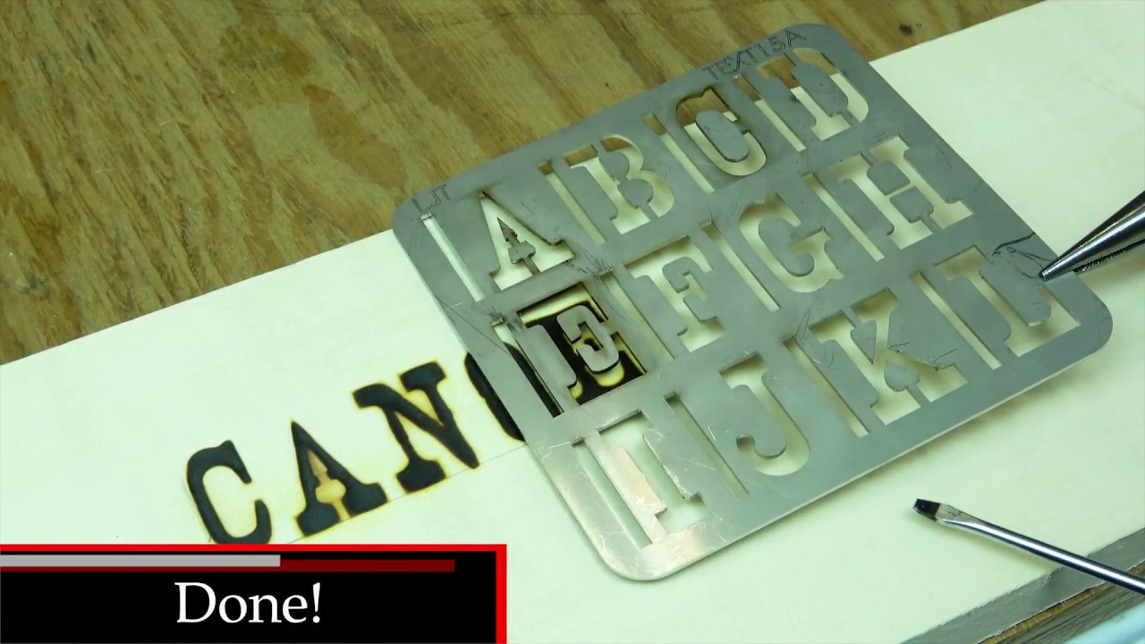 Text Alignment - Wood Burning Stencils