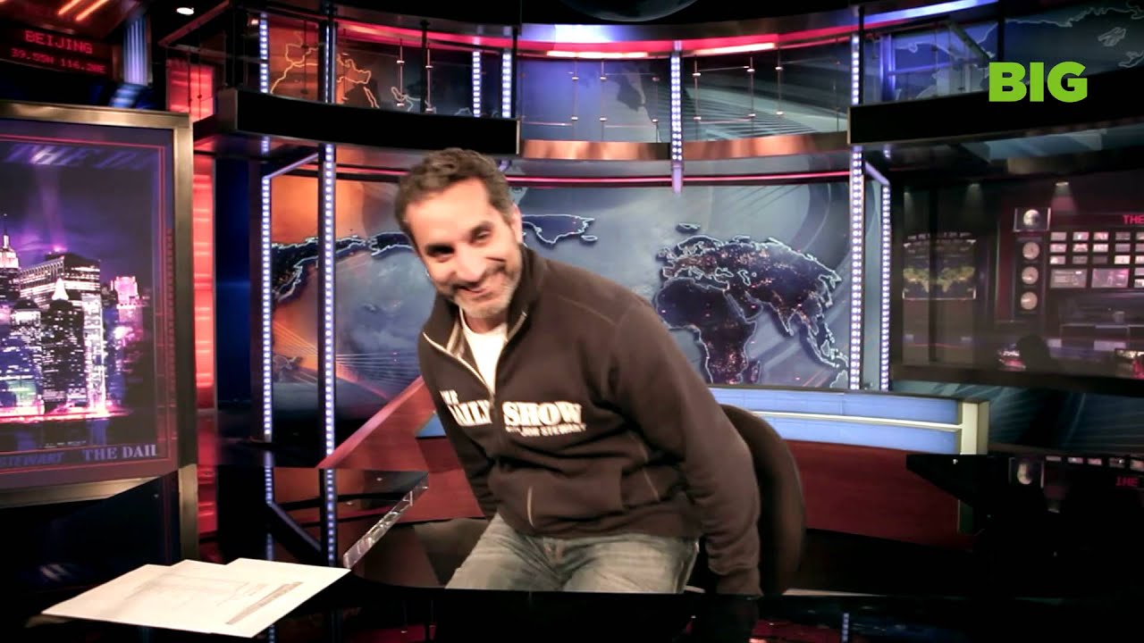 America Bl Araby - Bassem visiting Jon Stewart's offices