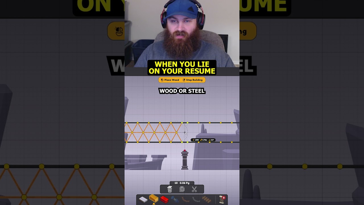 When You Lie On Your Resume in Poly Bridge 3
