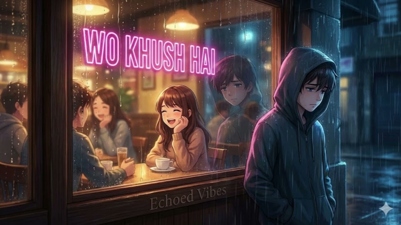 Wo Khush Hai... 💔 | She Is Happy Without Me | Sad Lofi Song (Anuv Jain Vibe) | Echoed Vibes