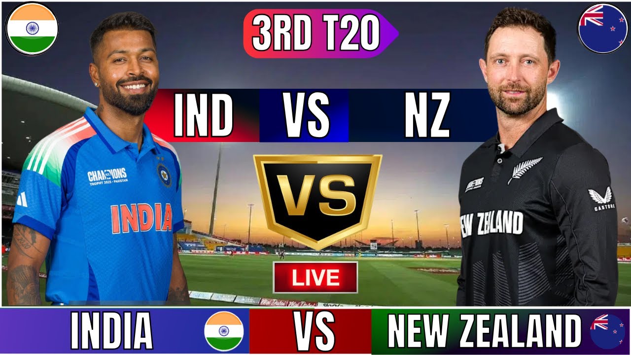 🔴Live: India vs New Zealand 3rd T20 | Live Cricket Match Today | IND vs NZ 3rd T20 Live Last 5 Overs