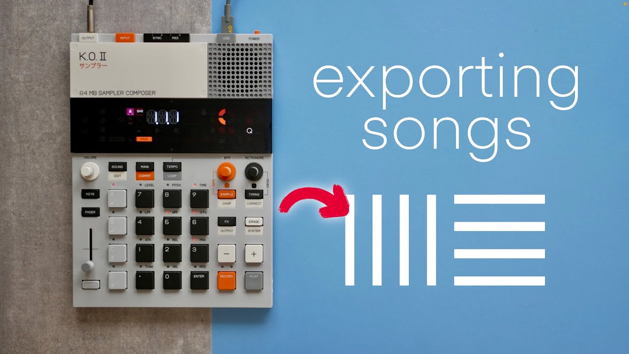 СОХРАНЕНИЕ ПЕСЕН В Ableton // EP-133 руководство для начинающих