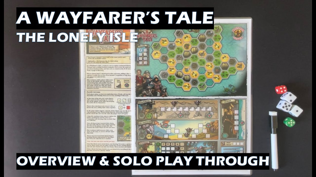 A Wayfarers Tale The Lonely Isle Обзор PnP для одиночной игры в настольную игру